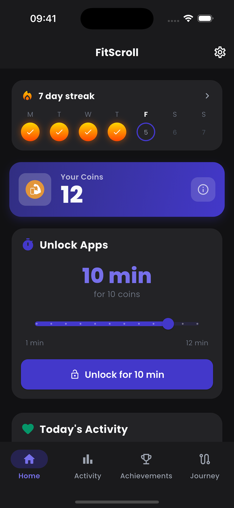 App Home Screen